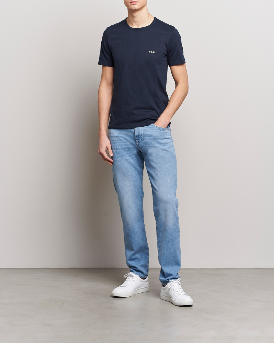 Herren | T-Shirts | BOSS BLACK | 3-Pack Crew Neck T-Shirt Blue