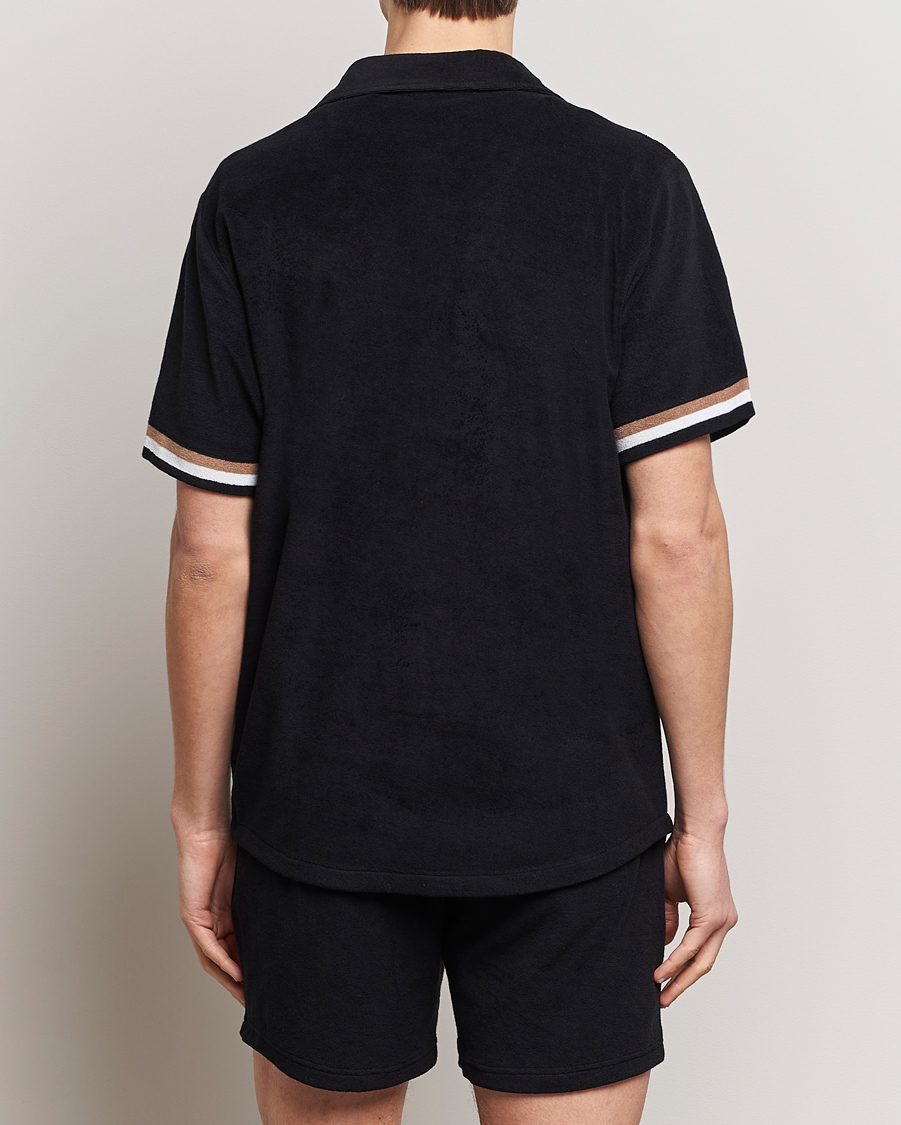 Herren | Hemden | BOSS BLACK | Short Sleeve Terry Shirt Black