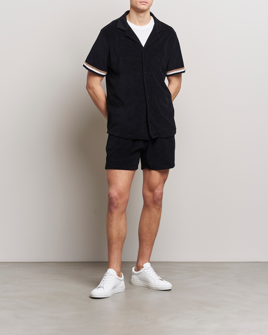 Herren | Shorts | BOSS BLACK | Terry Shorts Black