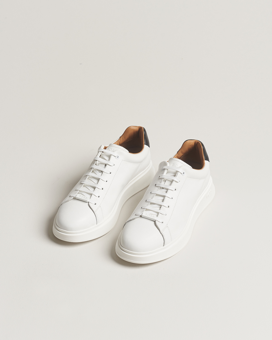 Herren | Schuhe | BOSS BLACK | Bolton Leather Sneaker Natural