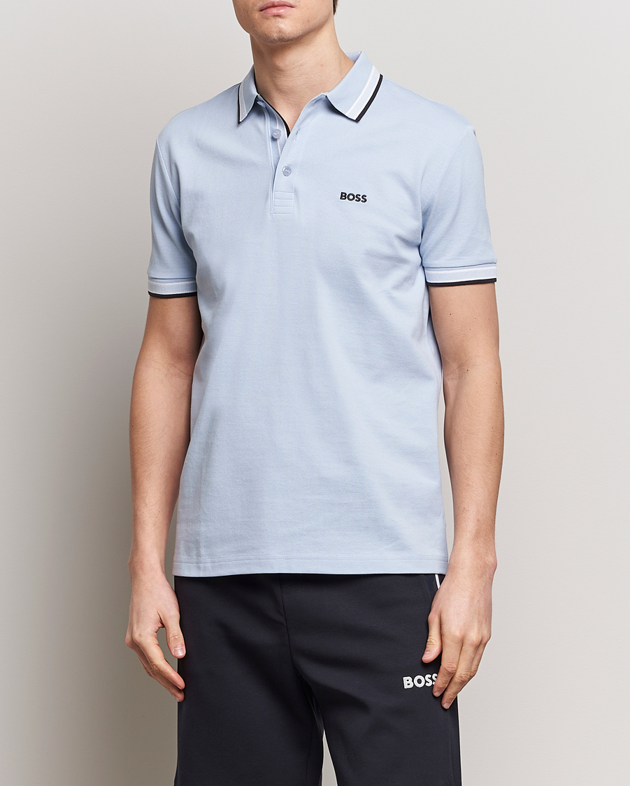 Herren | Poloshirts | BOSS GREEN | Paddy Jersey Polo Light Blue