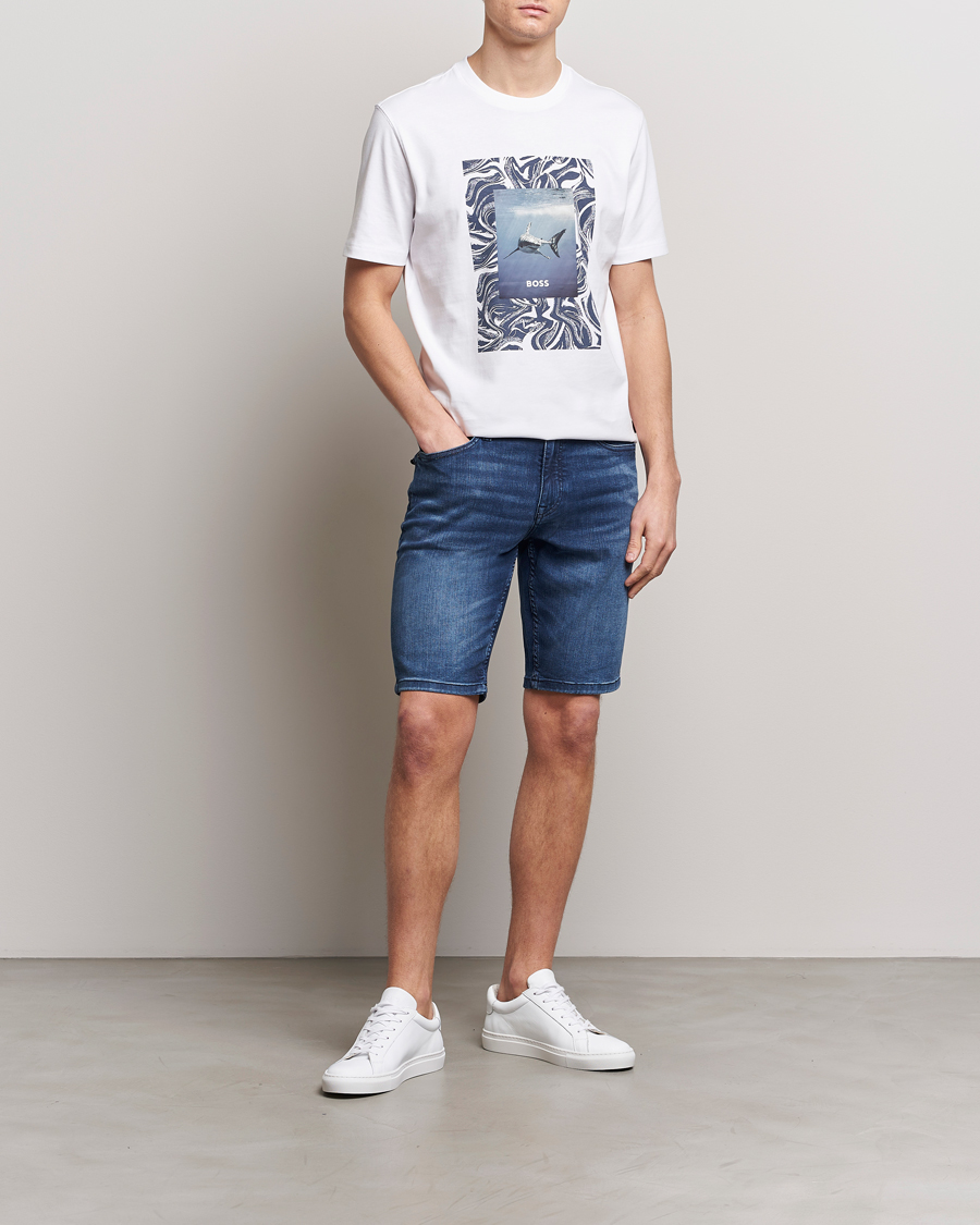 Herren | Shorts | BOSS ORANGE | Delaware Jeans Shorts Navy