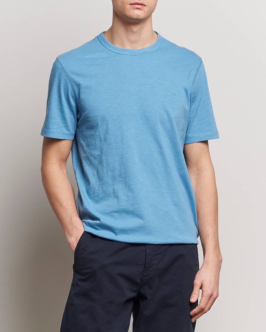 Herren | BOSS ORANGE | BOSS ORANGE | Tegood Crew Neck T-Shirt Open Blue