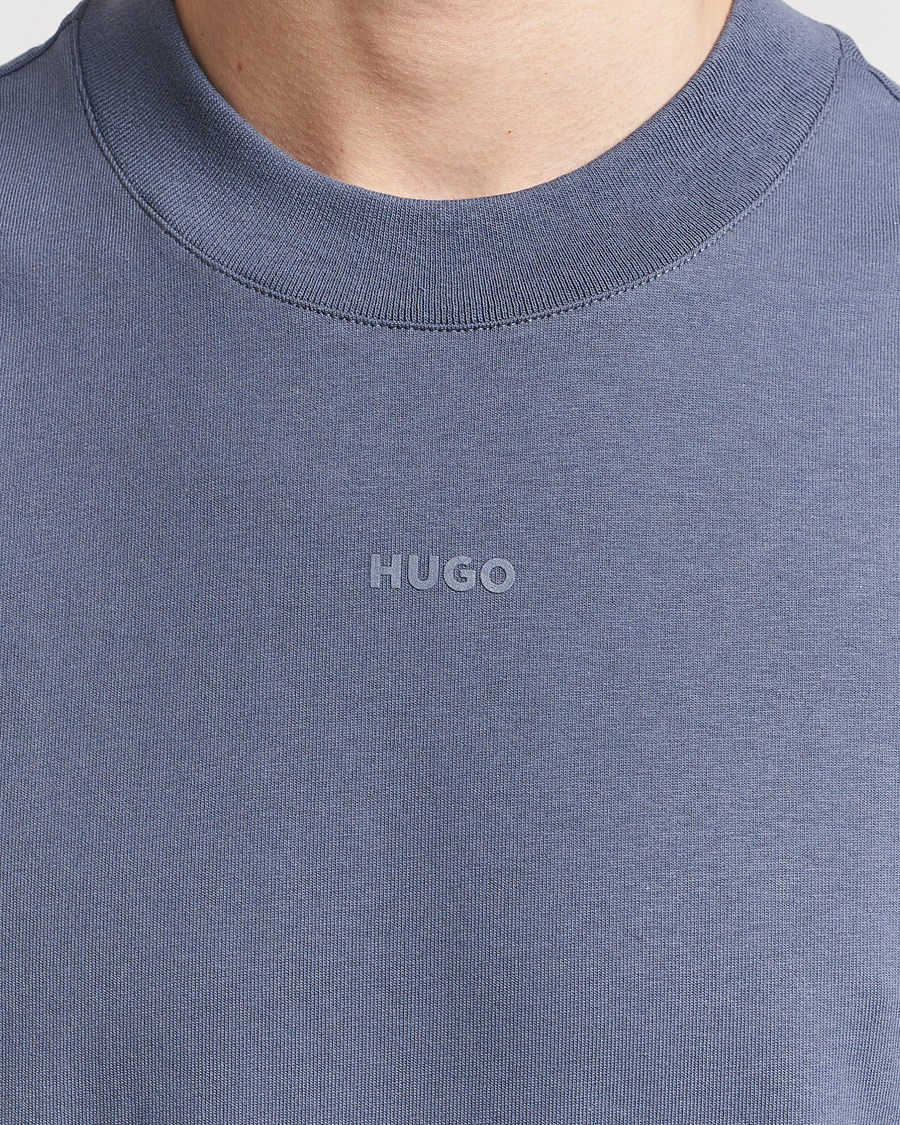 Herren | T-Shirts | HUGO | Dapolino Crew Neck T-Shirt Open Blue