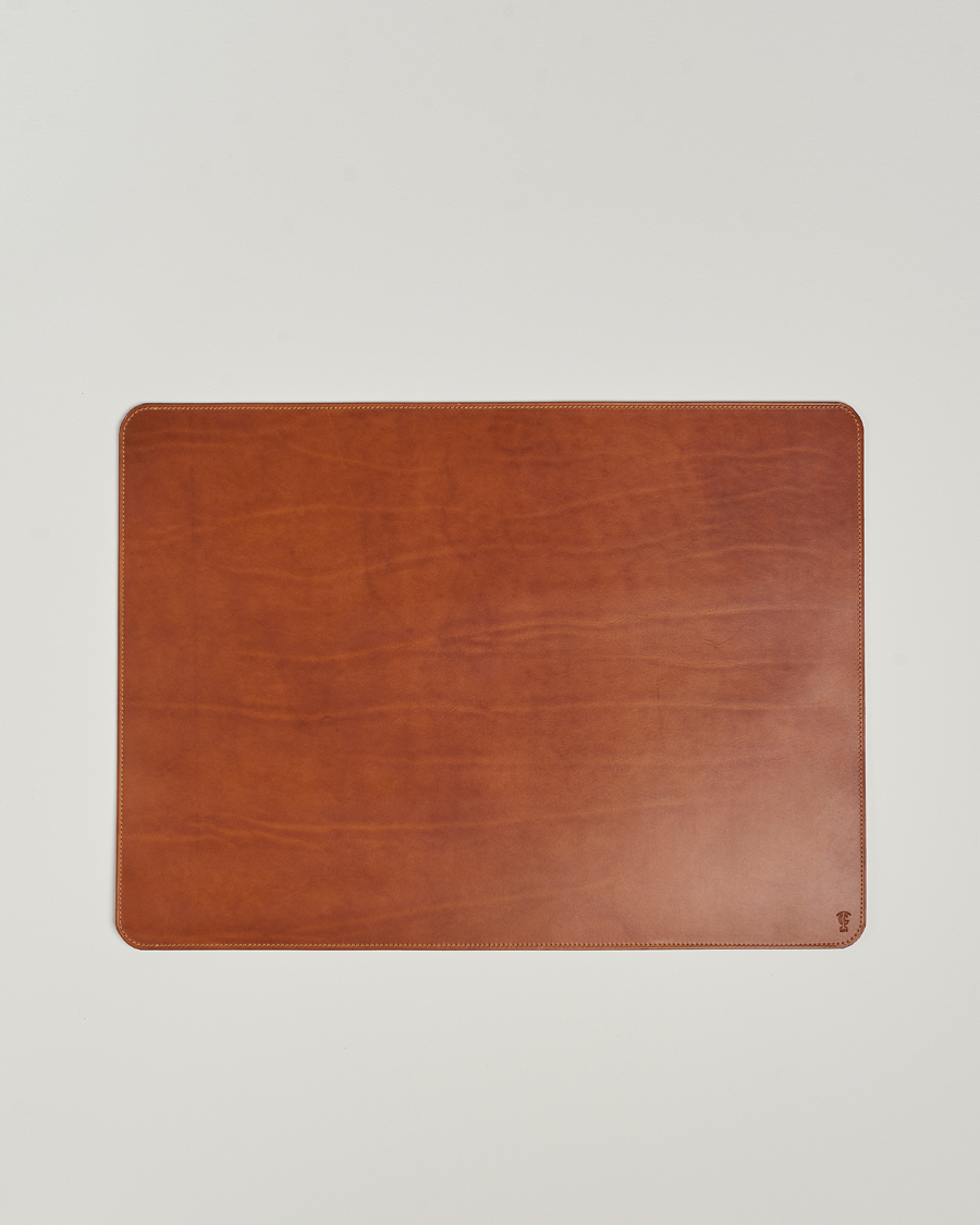 Herren | Für das Zuhause | Tärnsjö Garveri | Leather Desk Mat Light Brown