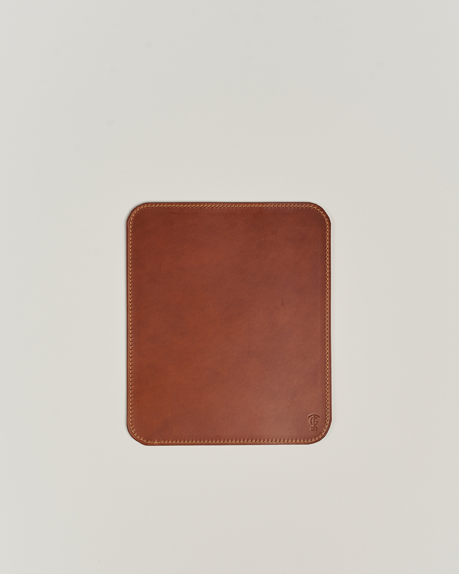 Herren | Für das Zuhause | Tärnsjö Garveri | Leather Mousepad Light Brown