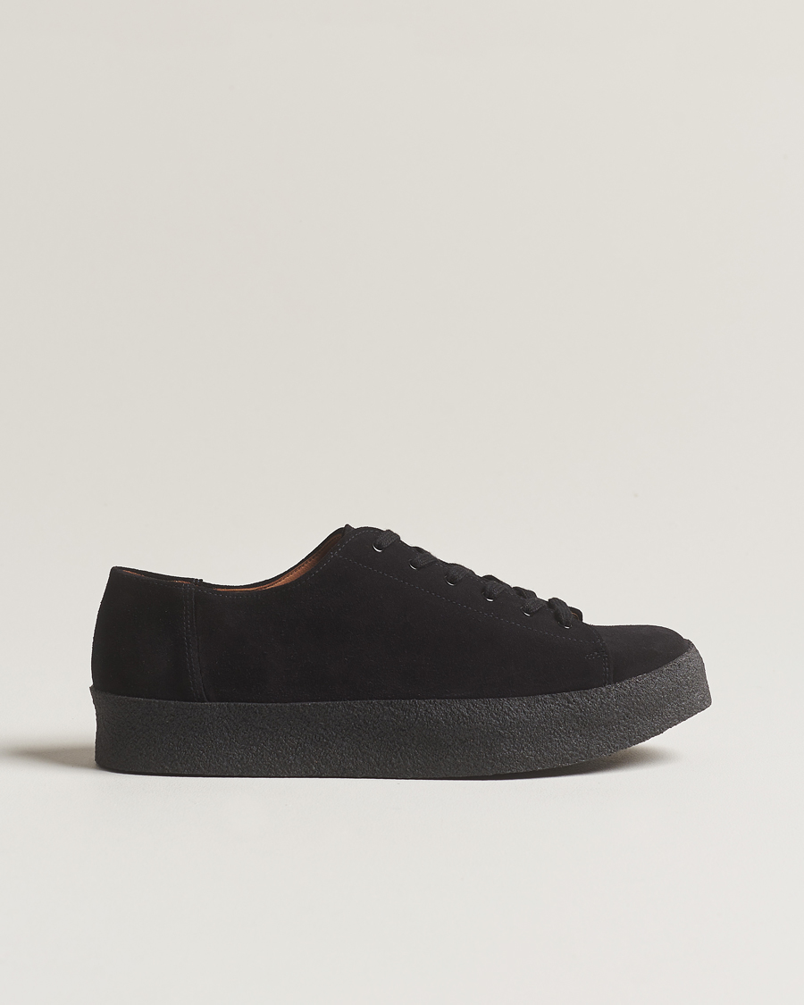 Herren | Sanders Ash Suede Monkey Shoe Black | Sanders | Ash Suede Monkey Shoe Black