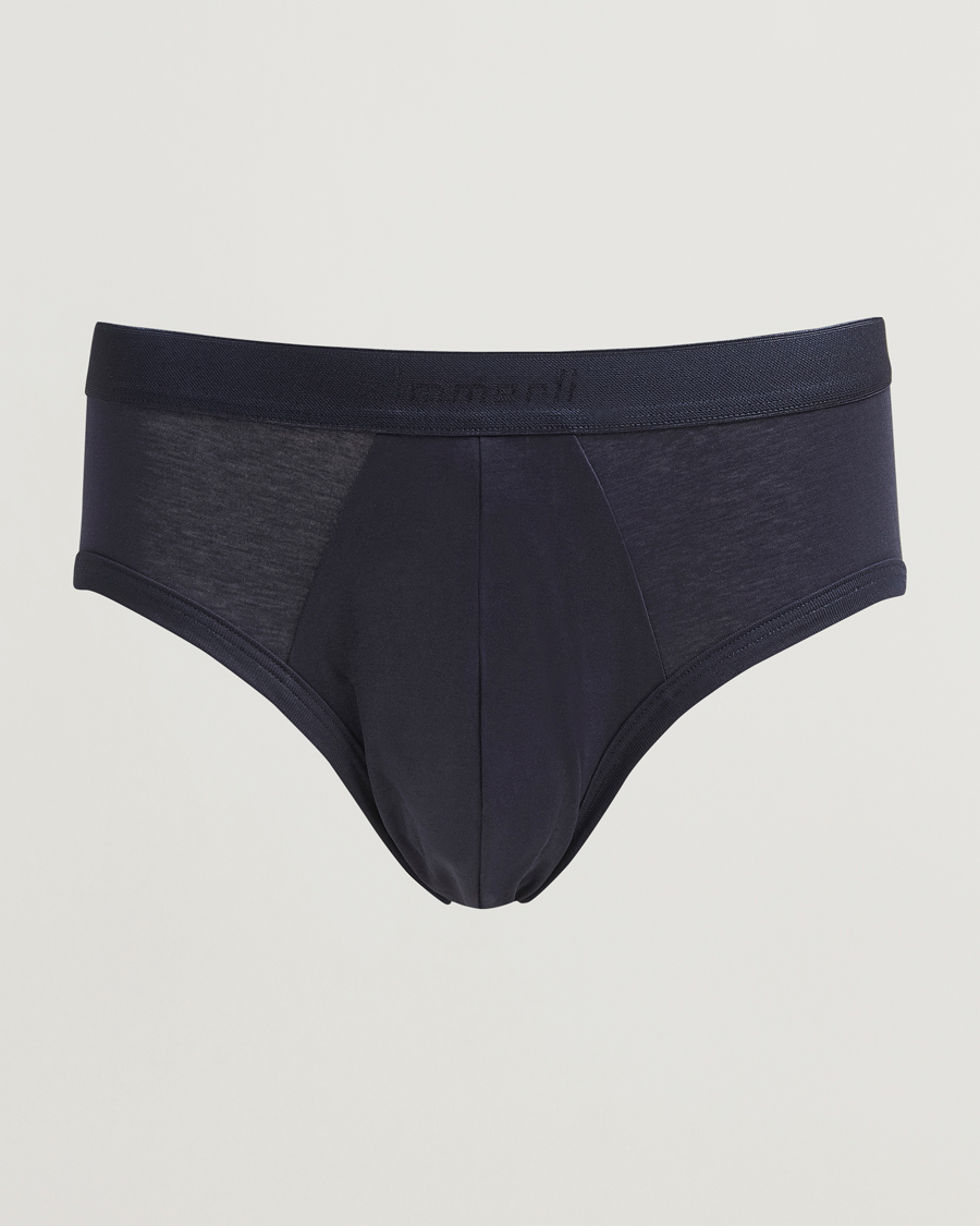 Herren | Unterwäsche | Zimmerli of Switzerland | Sea Island Cotton Briefs Navy
