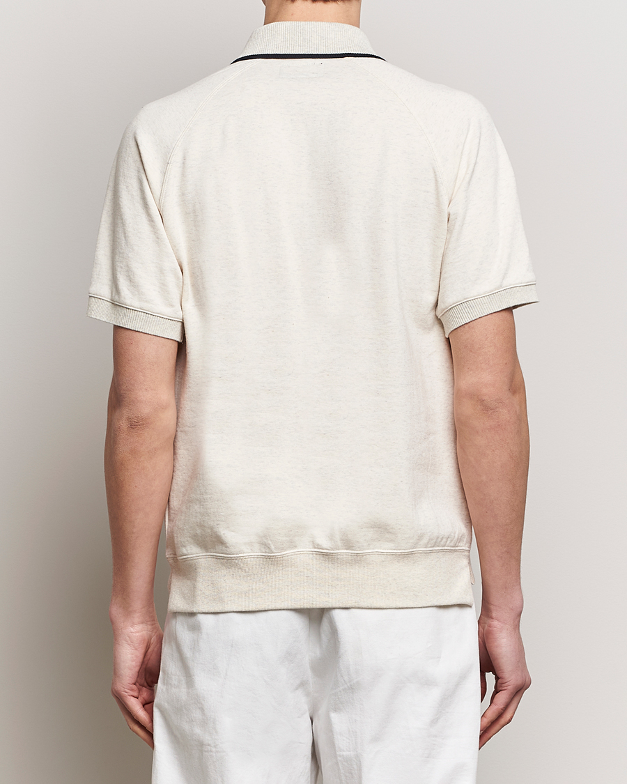 Herren | Poloshirts | BEAMS PLUS | Half Zip Light Fleece Polo Oatmeal