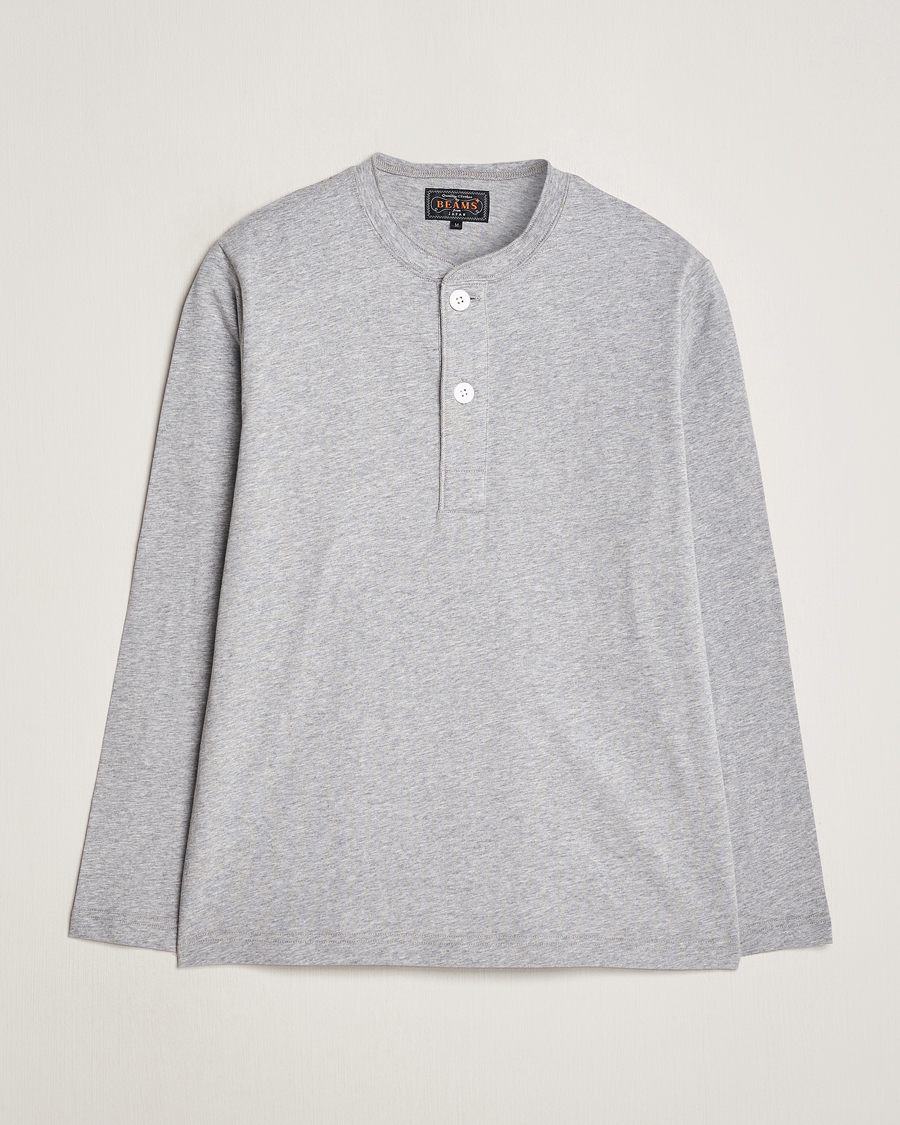 Herren | Pullover | BEAMS PLUS | Cotton Henley Grey