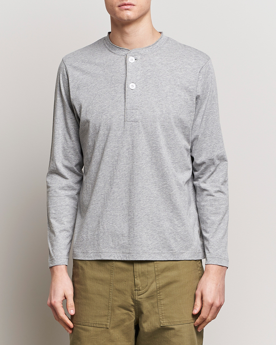 Herren | Pullover | BEAMS PLUS | Cotton Henley Grey