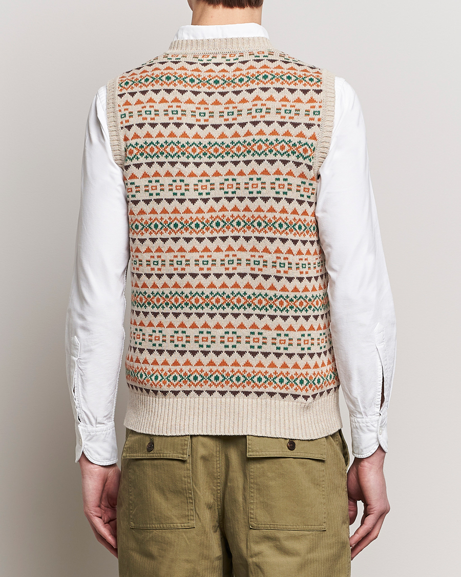 Herren | Pullover | BEAMS PLUS | Fairisle Knit Vest Beige