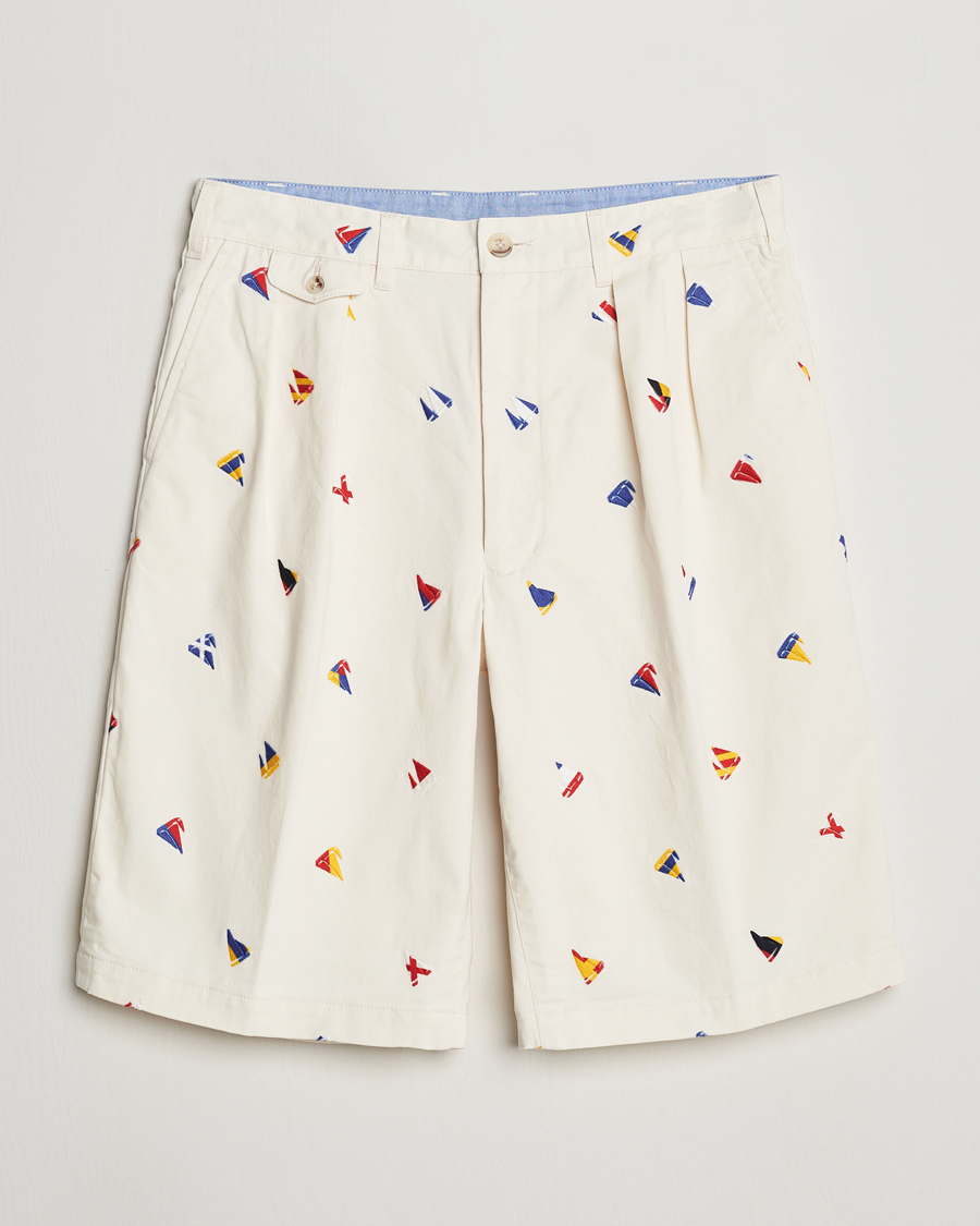 Herren |  | BEAMS PLUS | Embroidered Shorts White