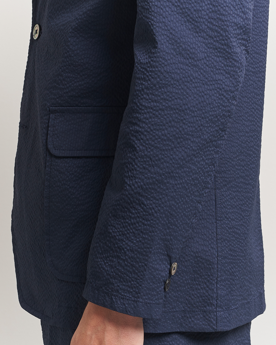 Herren | Sakkos | BEAMS PLUS | Seersucker Blazer Navy
