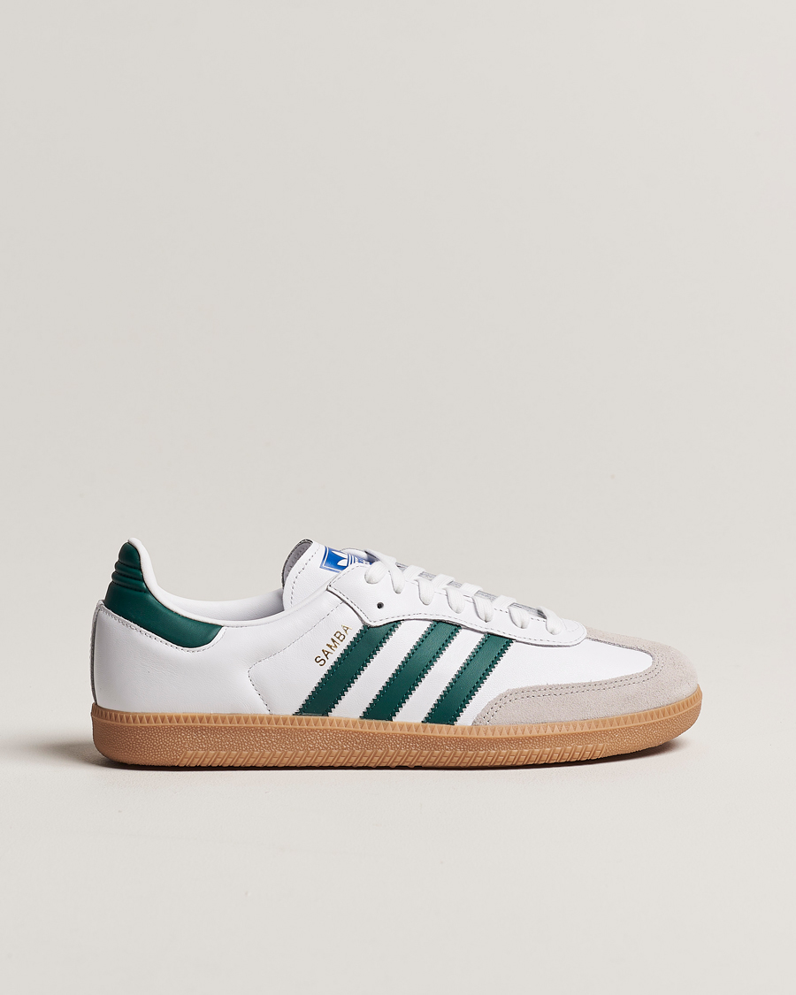 Herren | adidas Originals Samba OG Sneaker White/Green | adidas Originals | Samba OG Sneaker White/Green