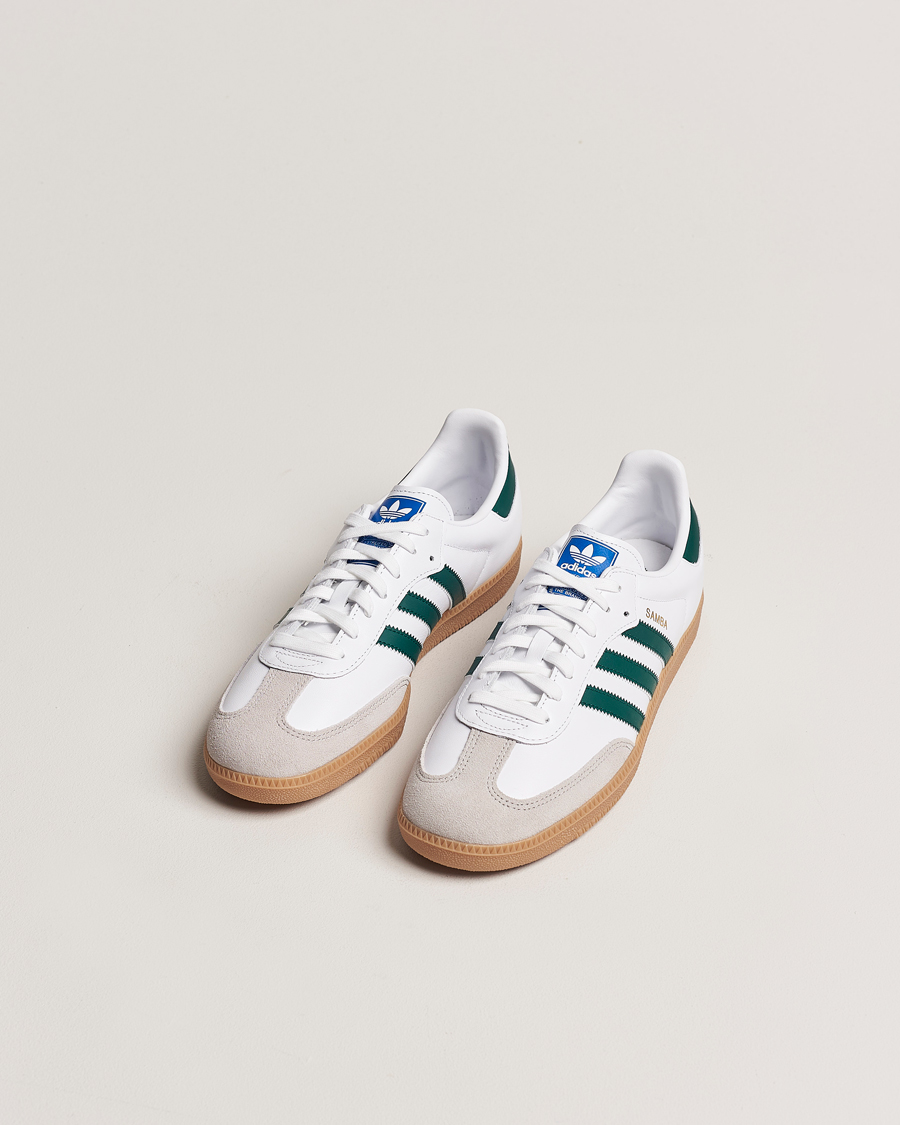 Herren | adidas Originals Samba OG Sneaker White/Green | adidas Originals | Samba OG Sneaker White/Green