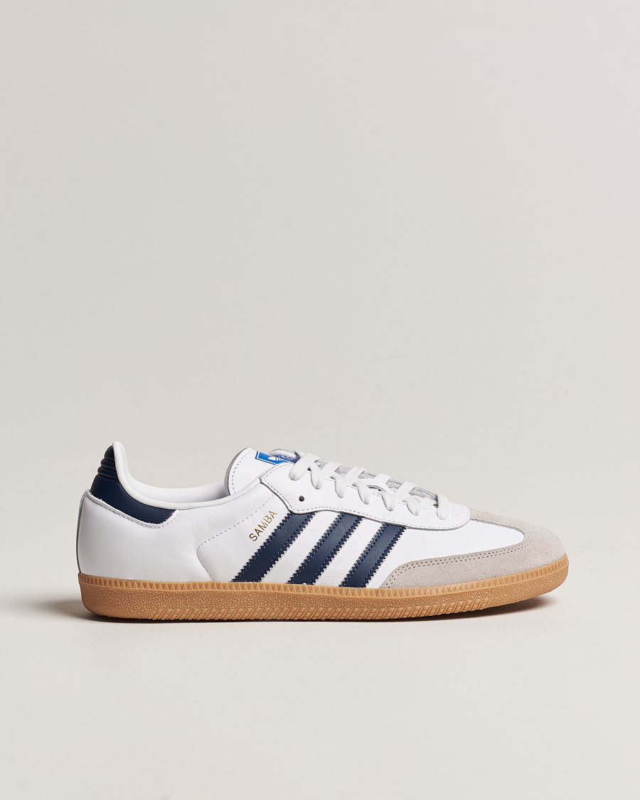 Herren | adidas Originals Samba OG Sneaker White/Navy | adidas Originals | Samba OG Sneaker White/Navy
