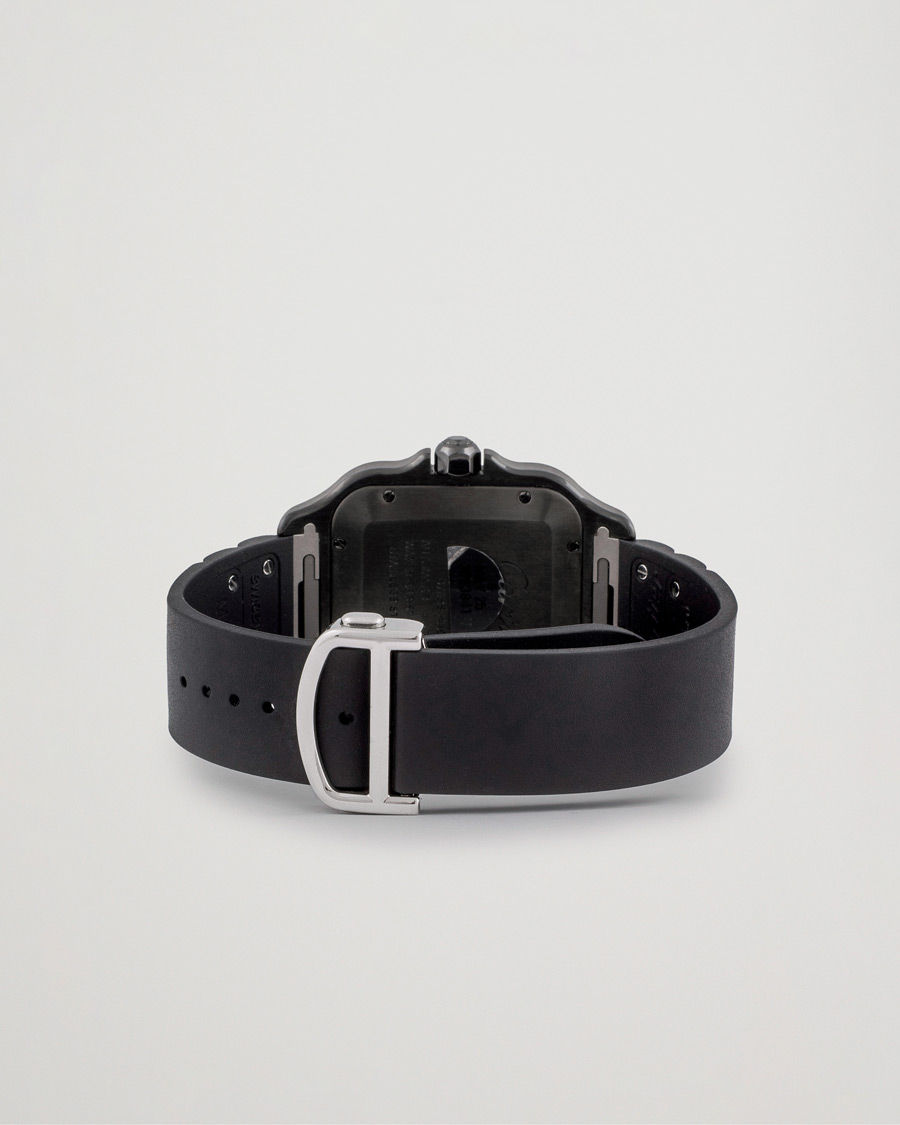 Herren | Cartier Pre-Owned Santos De Cartier Steel WSSA0039 Black | Cartier Pre-Owned | Santos De Cartier Steel WSSA0039 Black