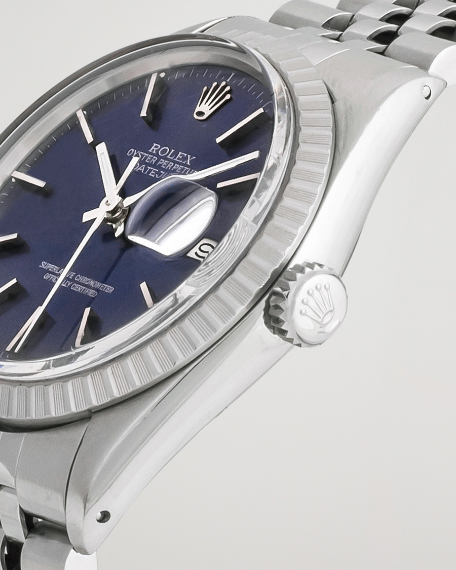 Herren | Rolex Pre-Owned Datejust 16030 Oyster Perpetual Blue Silver | Rolex Pre-Owned | Datejust 16030 Oyster Perpetual Blue Silver
