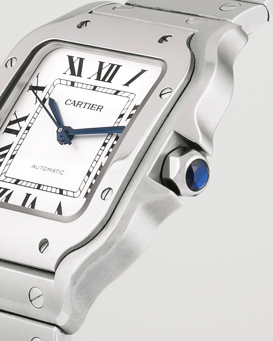 Herren | Cartier Pre-Owned Santos De Cartier Steel WSSA0029 Silver | Cartier Pre-Owned | Santos De Cartier Steel WSSA0029 Silver