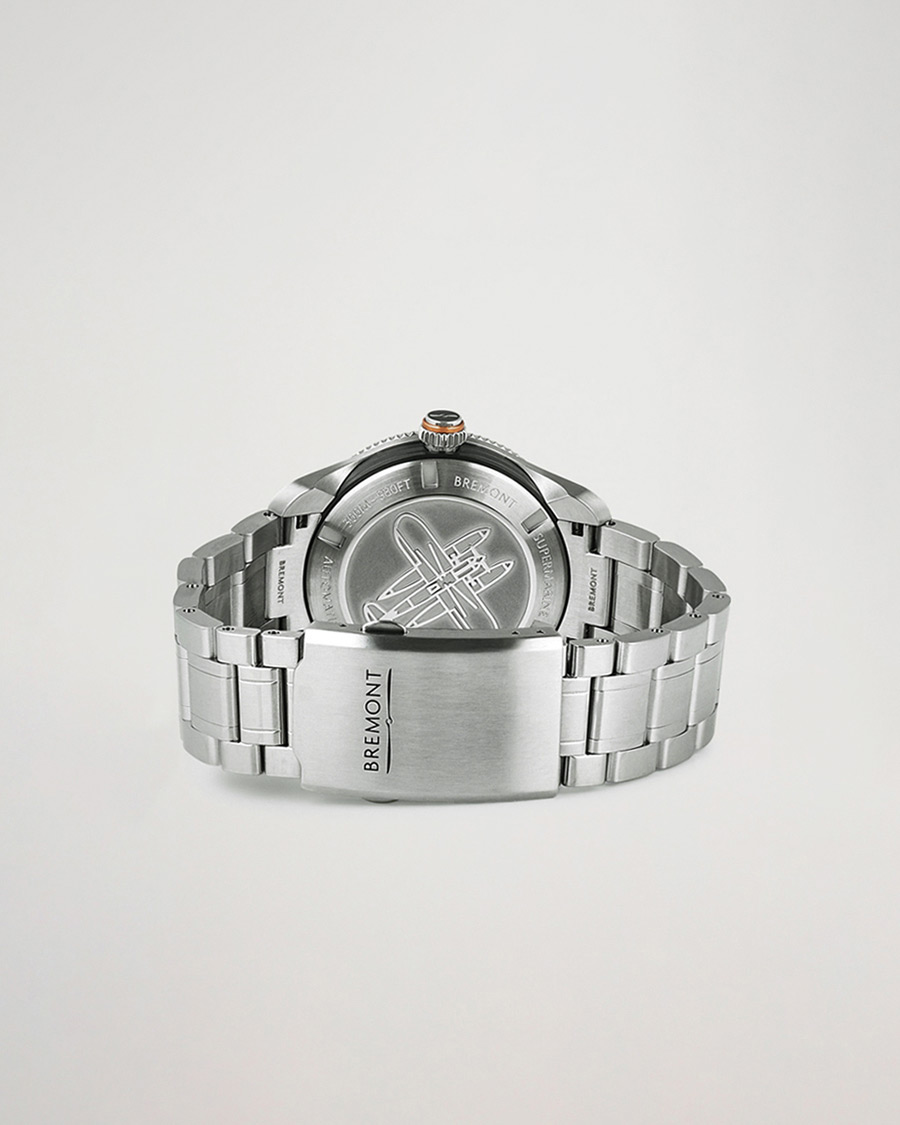Herren | Bremont Pre-Owned S302 Supermarine GMT 40mm Steel Bracelet Silver | Bremont Pre-Owned | S302 Supermarine GMT 40mm Steel Bracelet Silver