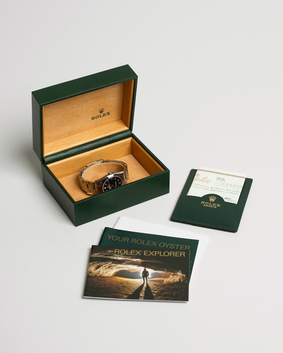 Herren | Rolex Pre-Owned Explorer 114270 Oyster Perpetual Silver | Rolex Pre-Owned | Explorer 114270 Oyster Perpetual Silver