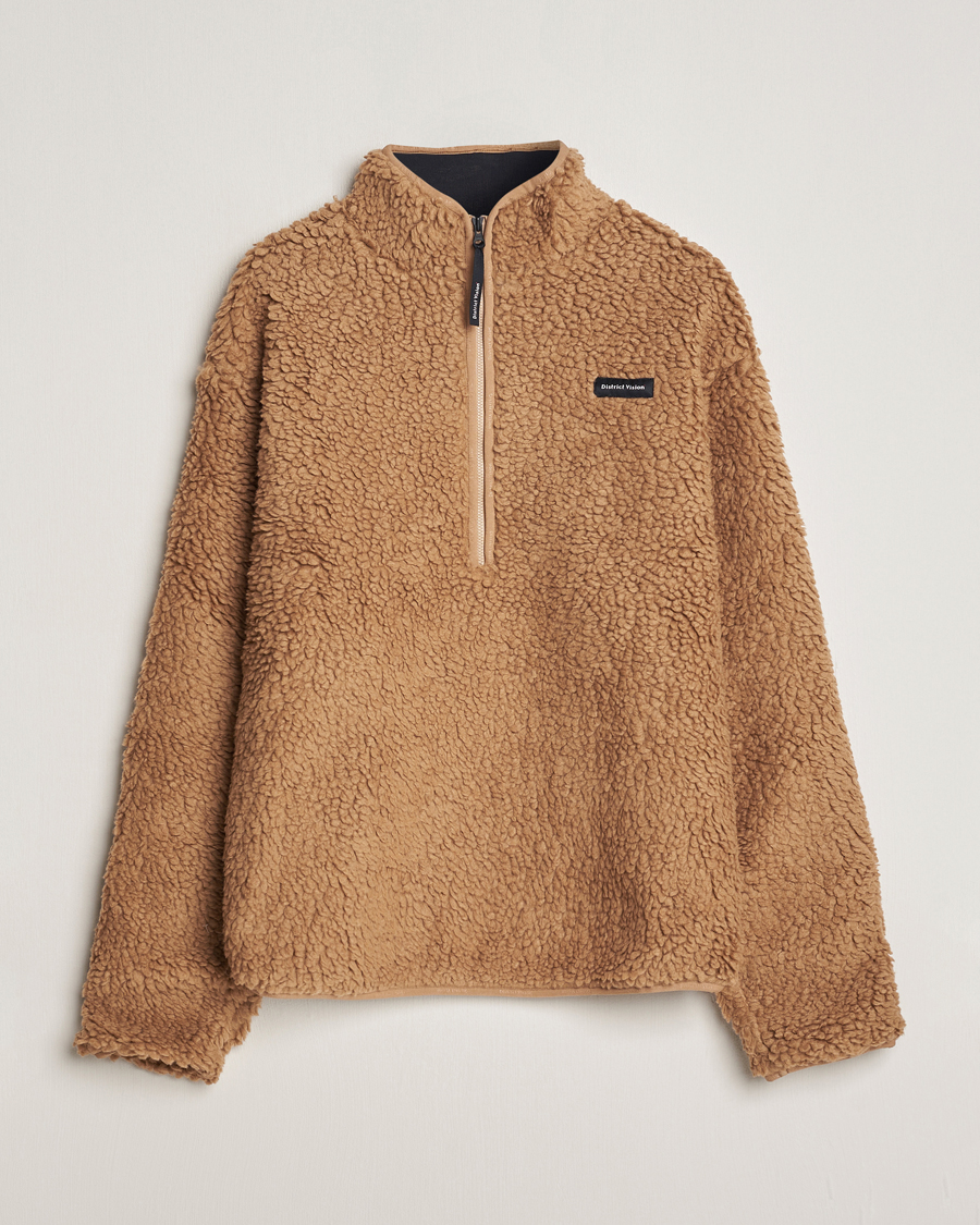 Herren | Pullover | District Vision | Half Zip Pile Fleece Sand