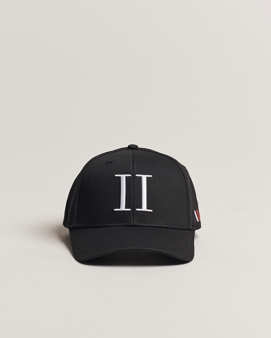 Herren | Les Deux Encore Organic Cotton Baseball Cap II Black/White | LES DEUX | Encore Organic Cotton Baseball Cap II Black/White