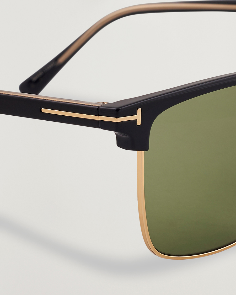 Herren | Sonnenbrillen | Tom Ford | Hudson FT0997-H Metal Sunglasses Black/Green