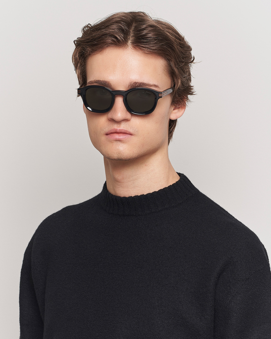 Men | Luxury Brands | Zegna | EZ0229 Sunglasses Black/Green