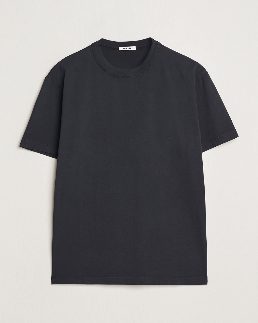 Herren | T-Shirts | Tekla | Organic Cotton Sleeping T-Shirt Black