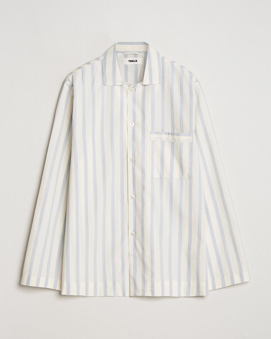 Herren | Schlafanzüge & Bademäntel | Tekla | Poplin Pyjama Shirt Needle Stripes