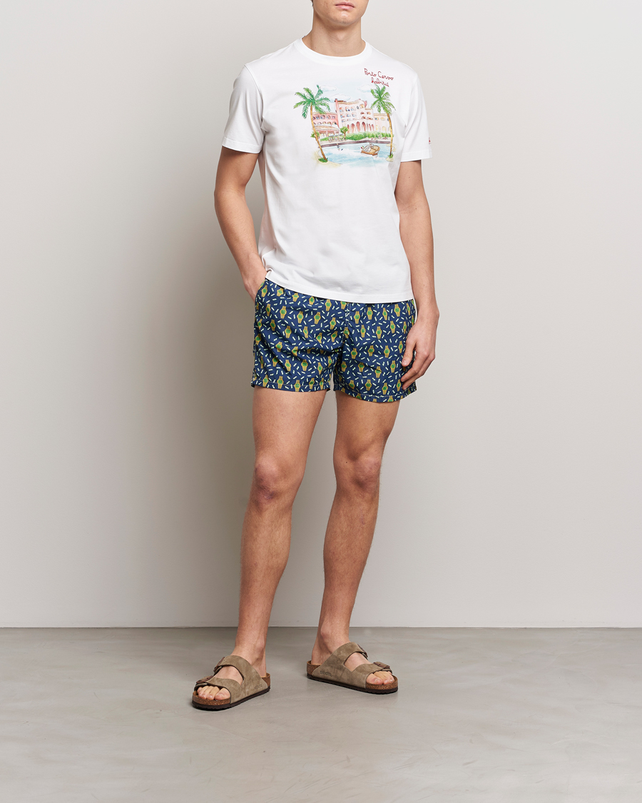 Herren | Badehosen | MC2 Saint Barth | Printed Swim Shorts Hour Money