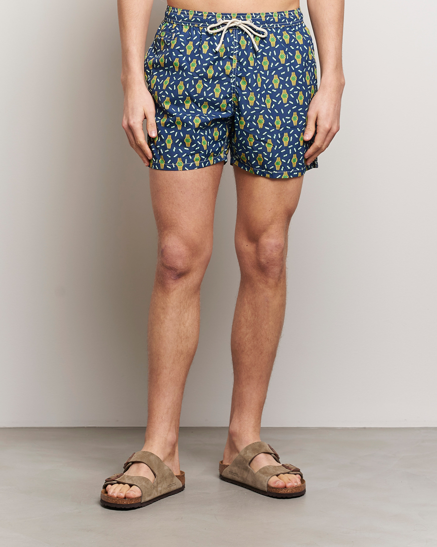 Herren | Badehosen | MC2 Saint Barth | Printed Swim Shorts Hour Money