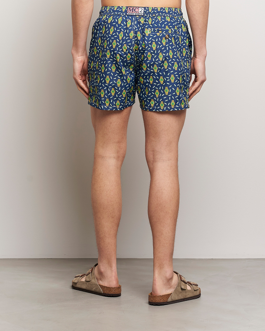 Herren | Badehosen | MC2 Saint Barth | Printed Swim Shorts Hour Money