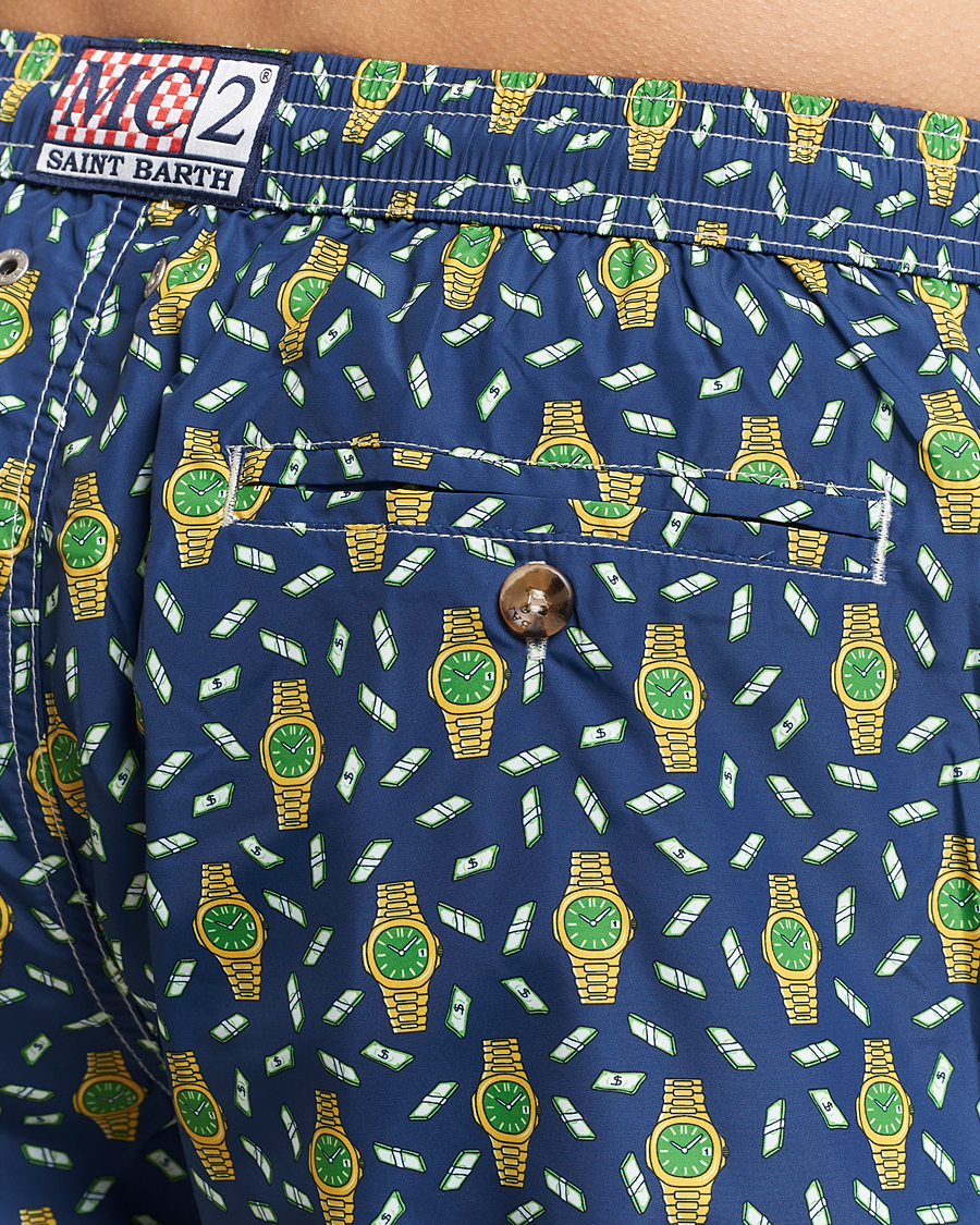 Herren | Badehosen | MC2 Saint Barth | Printed Swim Shorts Hour Money