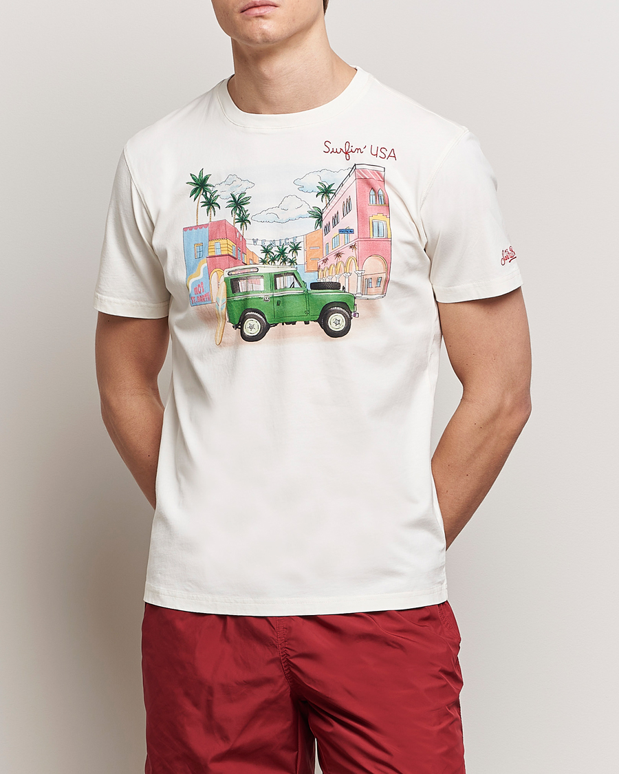 Herren | T-Shirts | MC2 Saint Barth | Printed Cotton T-Shirt Surfing USA