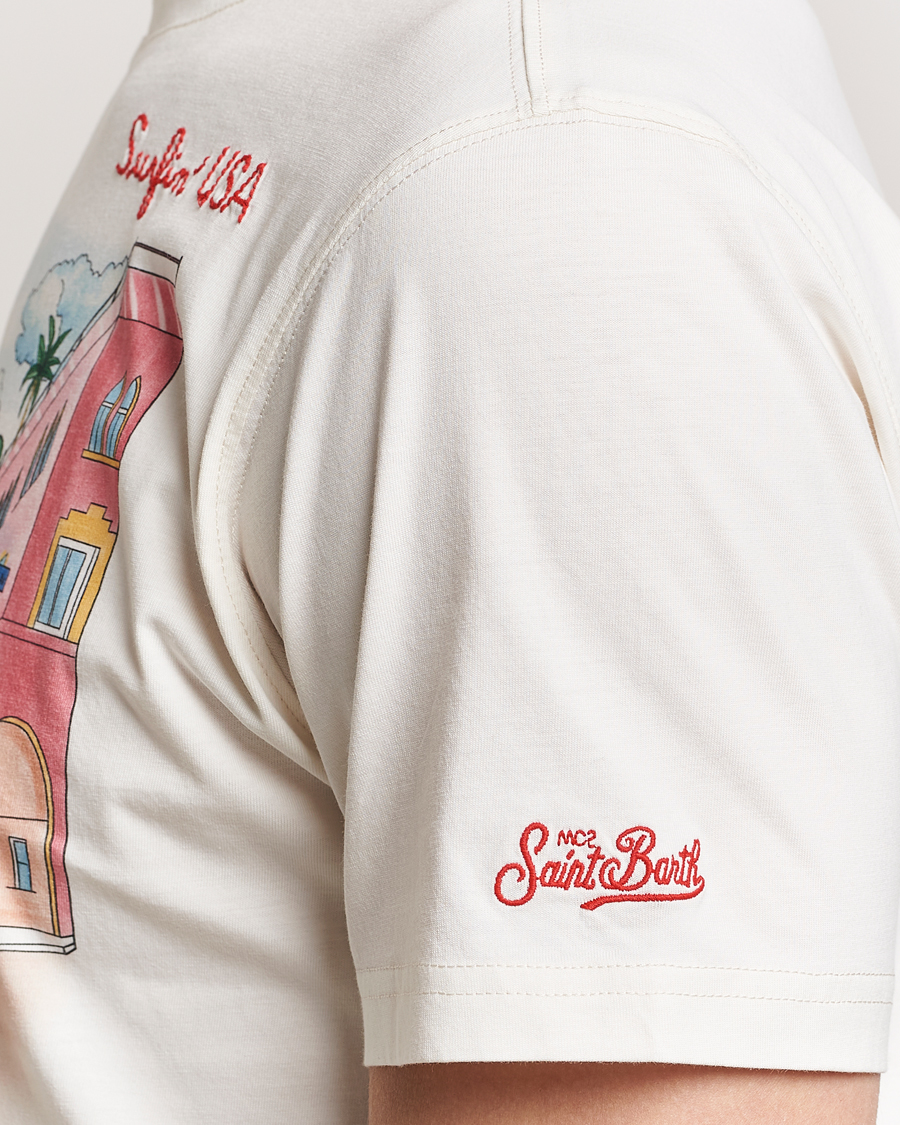 Herren | T-Shirts | MC2 Saint Barth | Printed Cotton T-Shirt Surfing USA