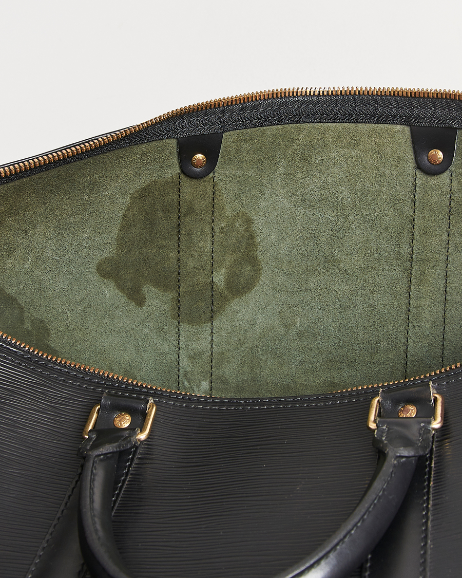 Herren | Louis Vuitton Pre-Owned Keepall 50 EPI Leather Bag Black | Louis Vuitton Pre-Owned | Keepall 50 EPI Leather Bag Black