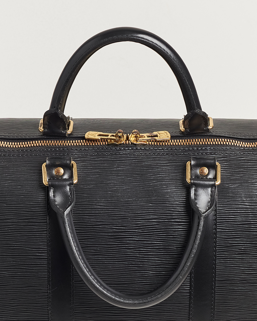 Herren | Louis Vuitton Pre-Owned Keepall 50 EPI Leather Bag Black | Louis Vuitton Pre-Owned | Keepall 50 EPI Leather Bag Black