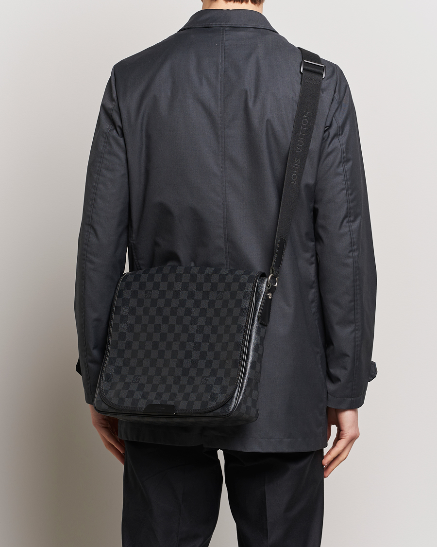 Herren | Louis Vuitton Pre-Owned | Louis Vuitton Pre-Owned | Daniel MM Satchel Leather Bag Damier Graphite