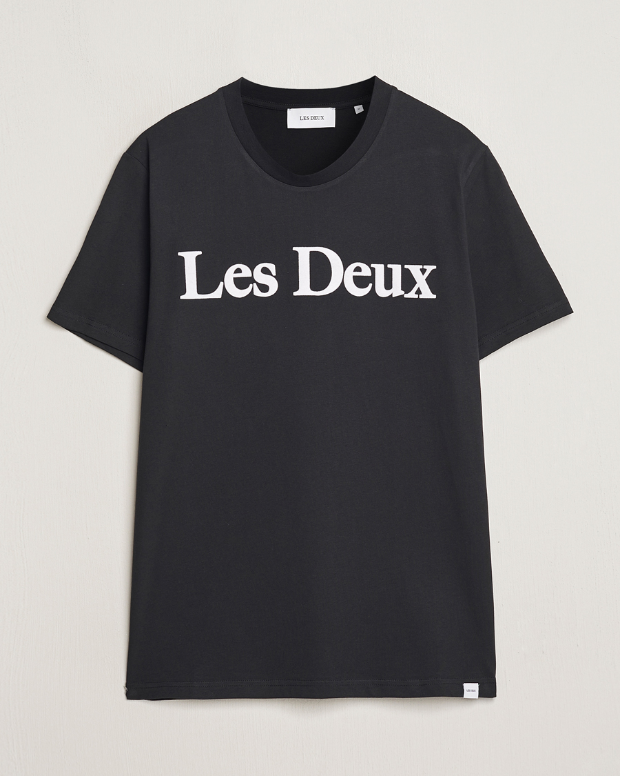 Herren | T-Shirts | LES DEUX | Charles Logo T-Shirt Black