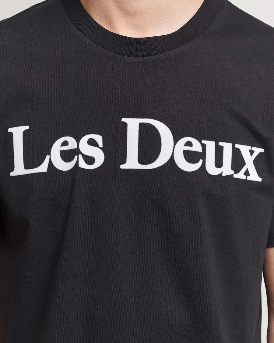 Herren | T-Shirts | LES DEUX | Charles Logo T-Shirt Black