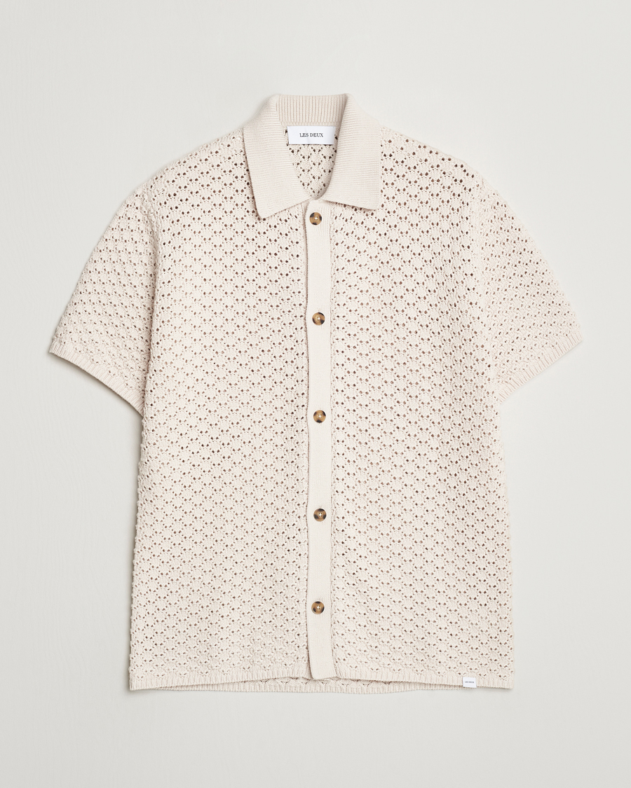 Herren | Hemden | LES DEUX | Gideon Knitted Shirt Ivory