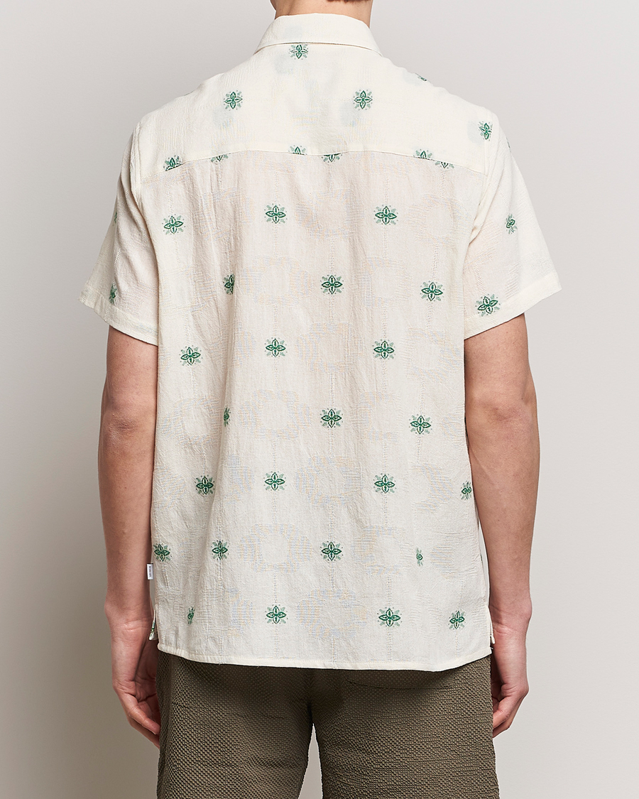 Herren | Hemden | LES DEUX | Ira Short Sleeve Embroidery Cotton Shirt Ivory