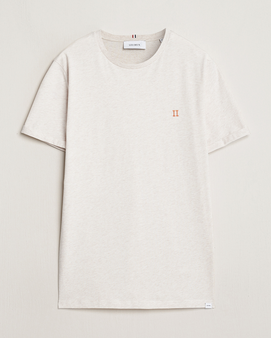 Herren | T-Shirts | LES DEUX | Nørregaard Cotton T-Shirt Ivory Melange