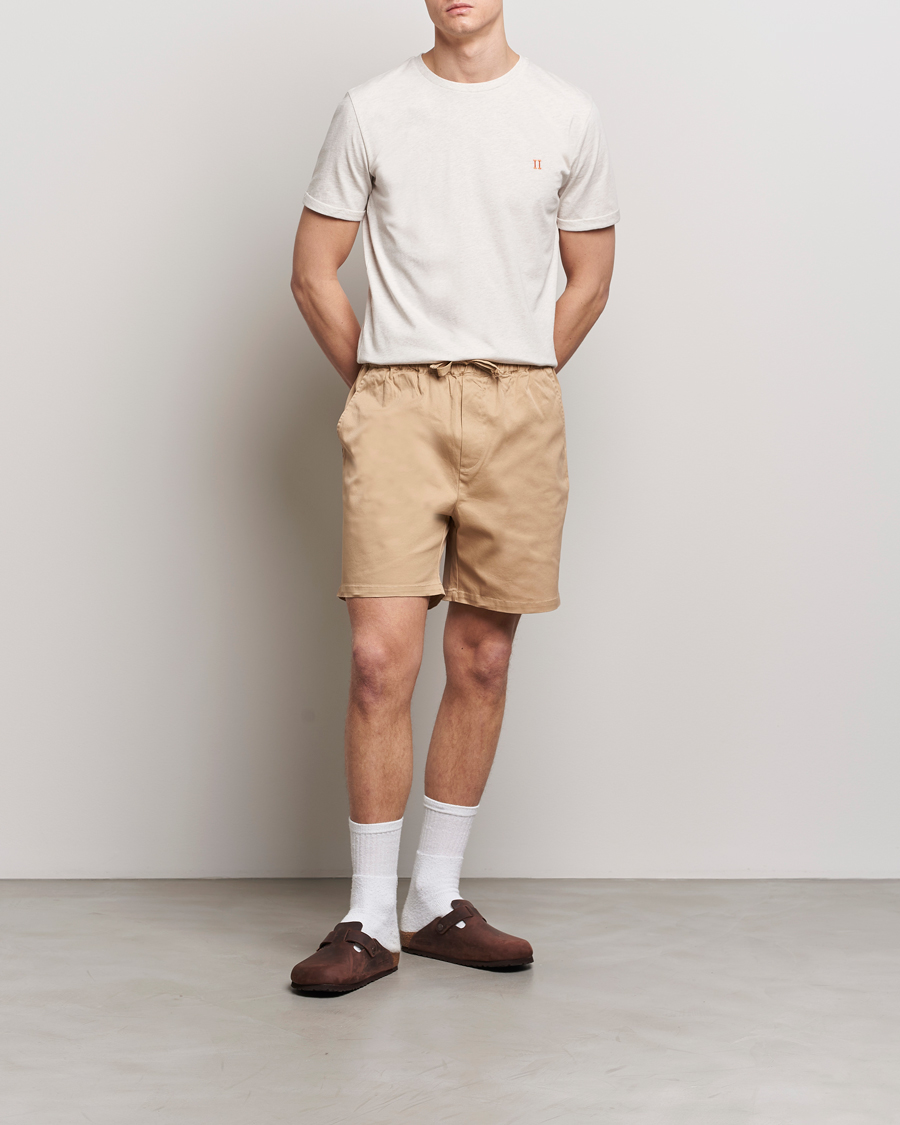 Herren | T-Shirts | LES DEUX | Nørregaard Cotton T-Shirt Ivory Melange