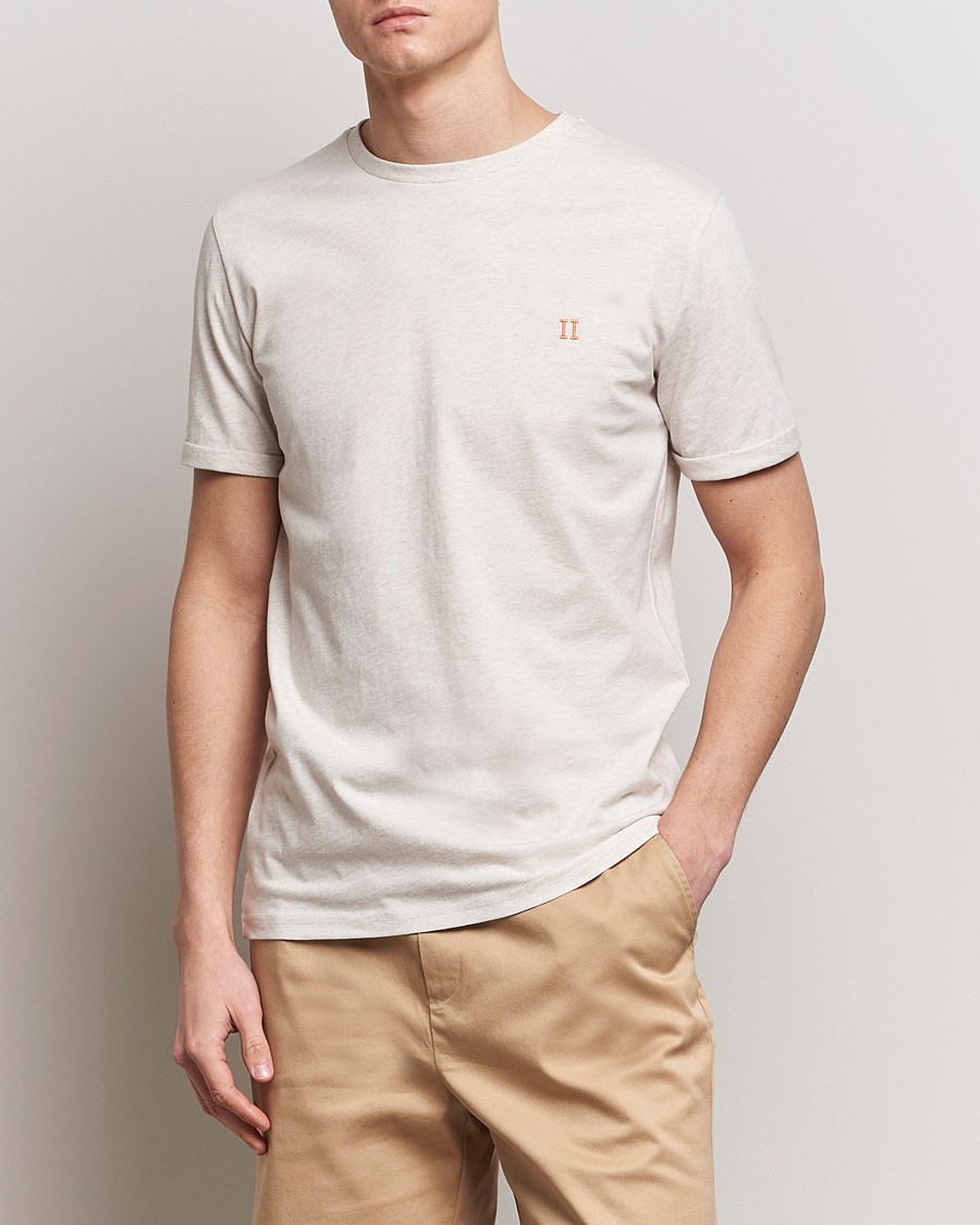 Herren | T-Shirts | LES DEUX | Nørregaard Cotton T-Shirt Ivory Melange