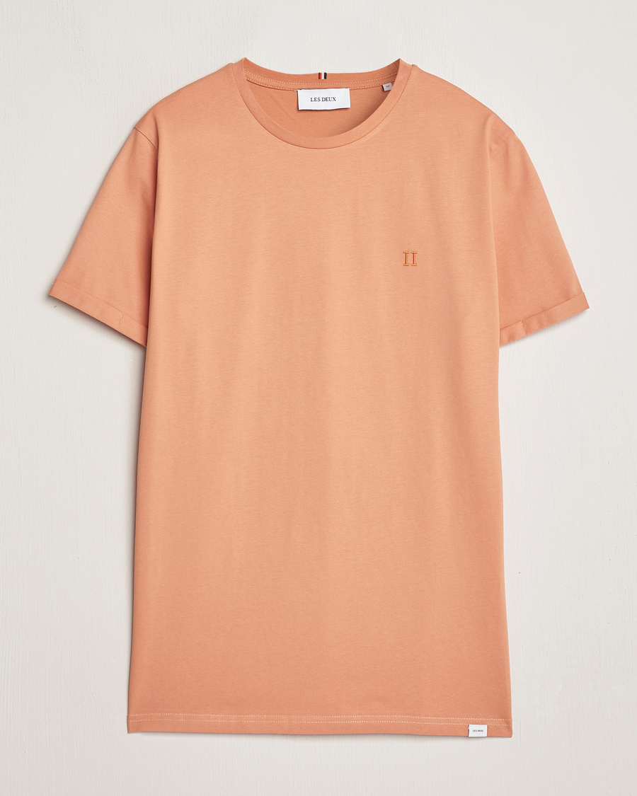 Herren | T-Shirts | LES DEUX | Nørregaard Cotton T-Shirt Baked Papaya Orange