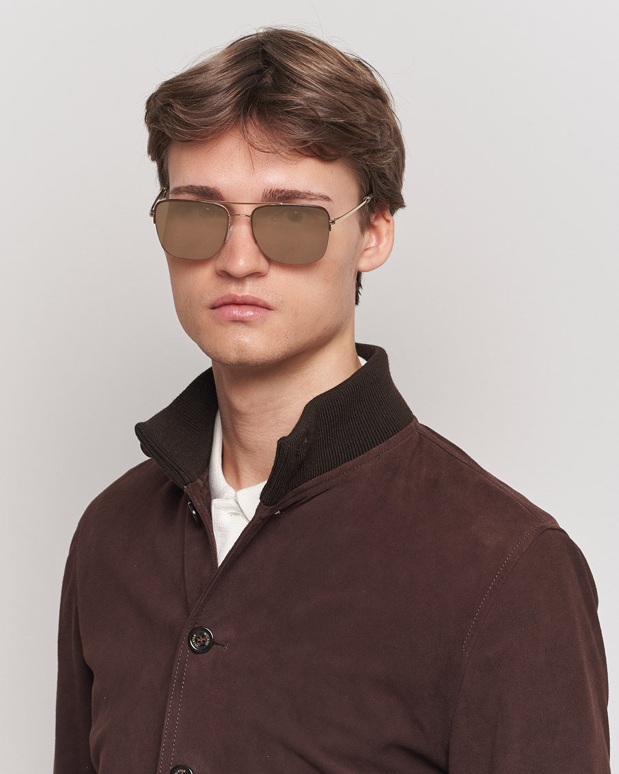 Herr | Accessoarer | Oliver Peoples | R-2 Sunglasses Umber/Gold